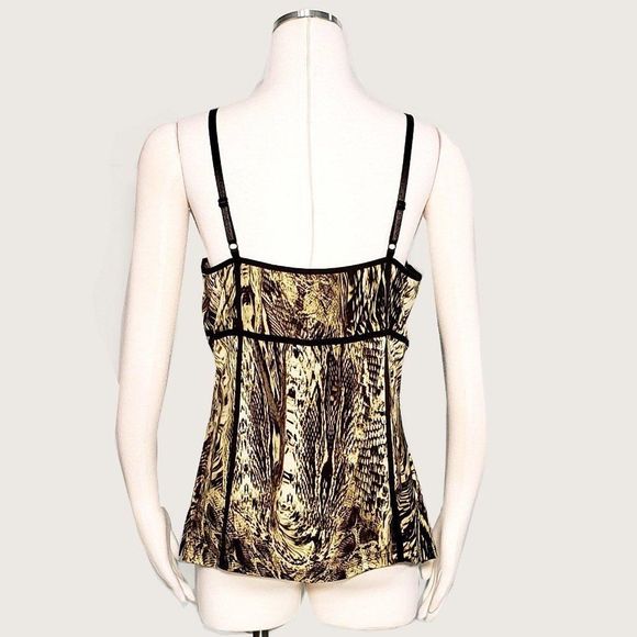 Cache Print Cami with Piping NWT - Picture 5 of 6